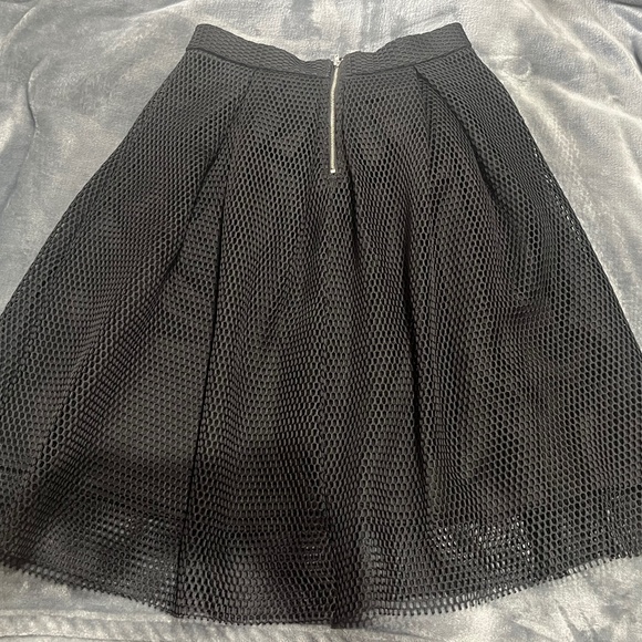 Forever 21 black skirt (high waisted, knee length style) - Picture 2 of 4